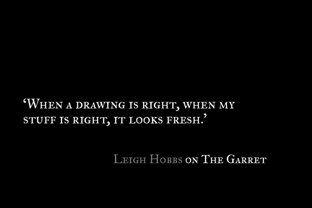 Leigh Hobbs_The Garret_Quote 2